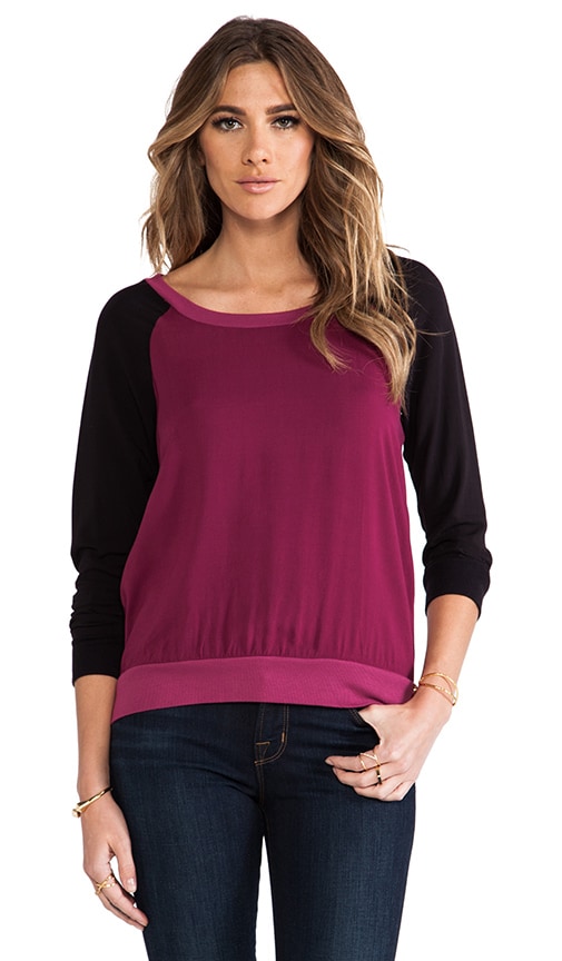 Sporty Blocked Shirting Long Sleeve
