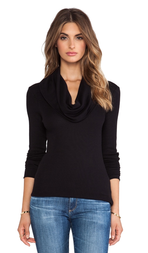 splendid cowl neck thermal