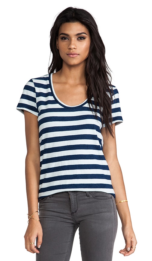 Indigo Blue Knit Tee