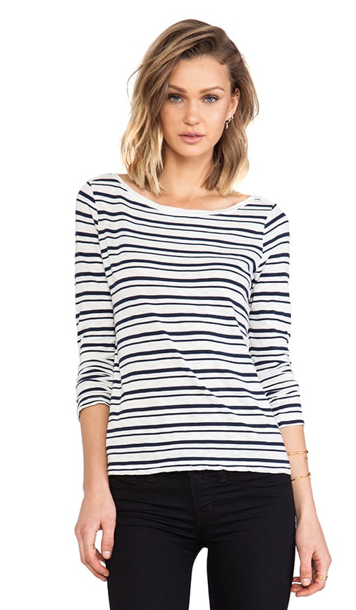 Vintage Coastal Stripe Long Sleeve Tee