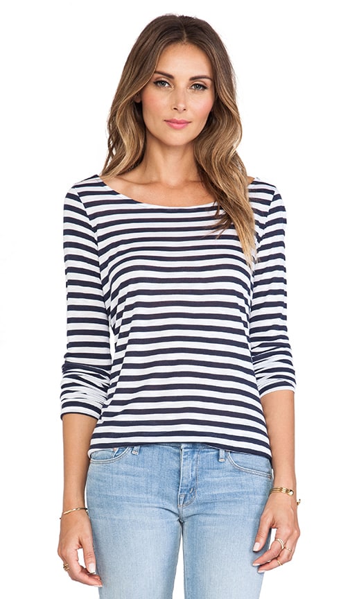 Glen Valley Stripe Long Sleeve Tee
