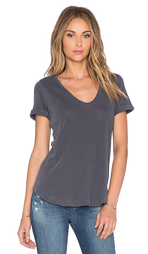 Vintage 1x1 V Neck Tee