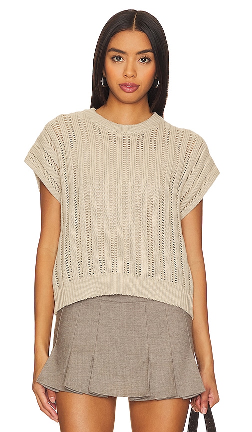 Splendid Camille Sweater Top en Oat Heather | REVOLVE