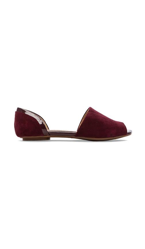 Akron Open Toe Flats