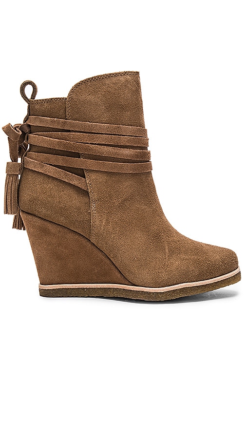 wedge heel booties