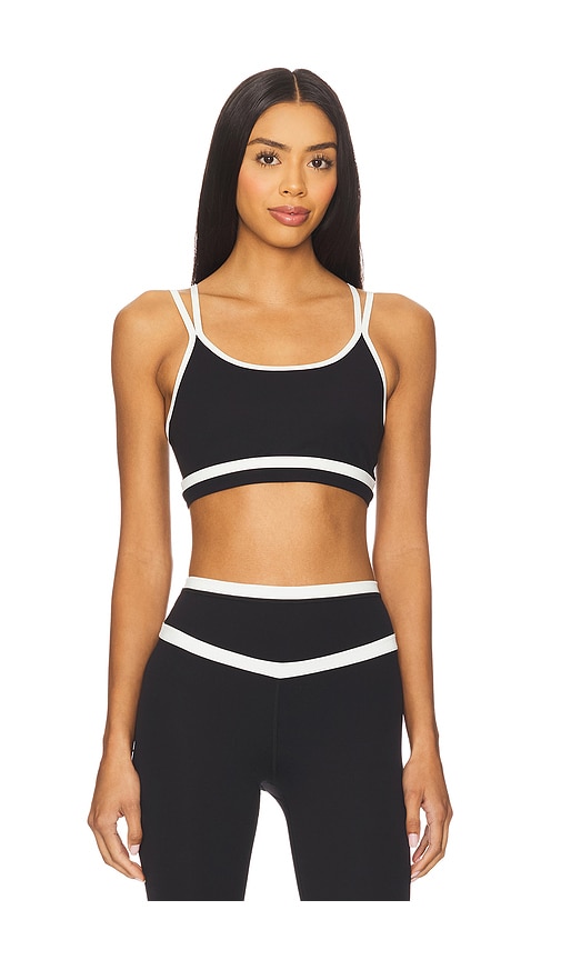 Splits59 Eva Rigor Double Strap Sports Bra In Black