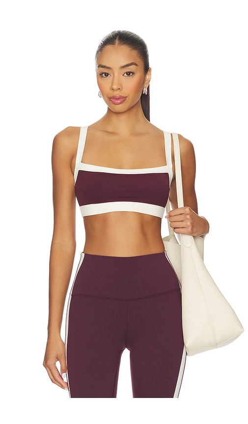Splits59 Monah Rigor Sports Bra In Burgundy
