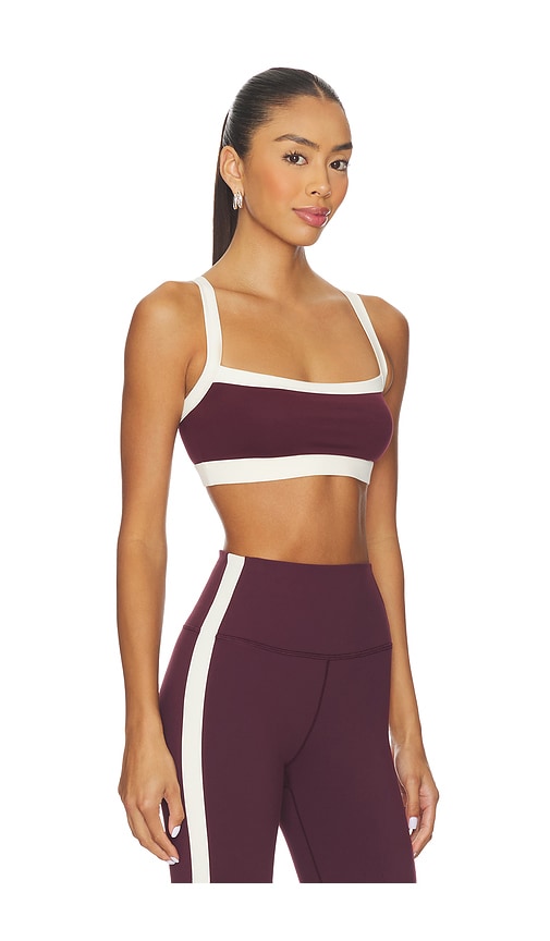 Splits59 Monah Rigor Sports Bra In Burgundy