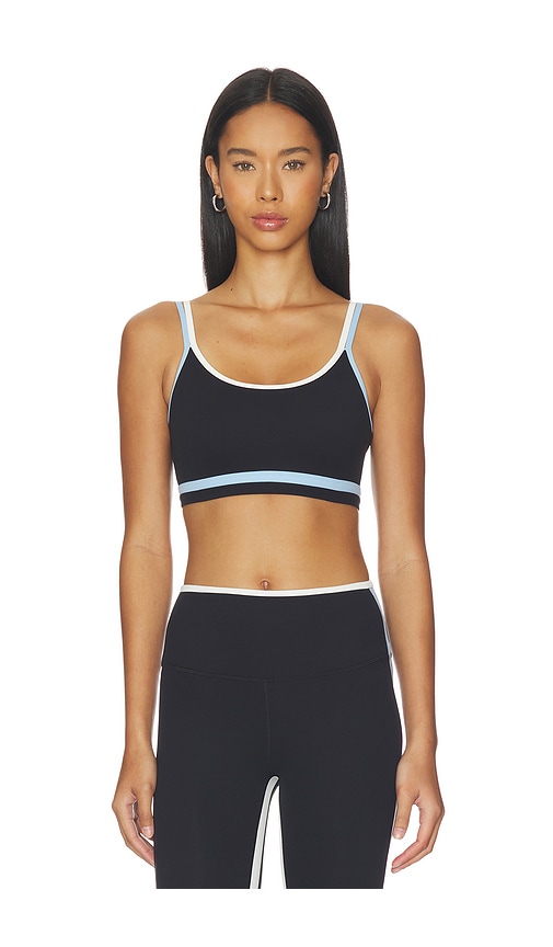 Splits59 Eva Rigor Double Strap Bra in Black. - size L (also in M, S, XL, XS)