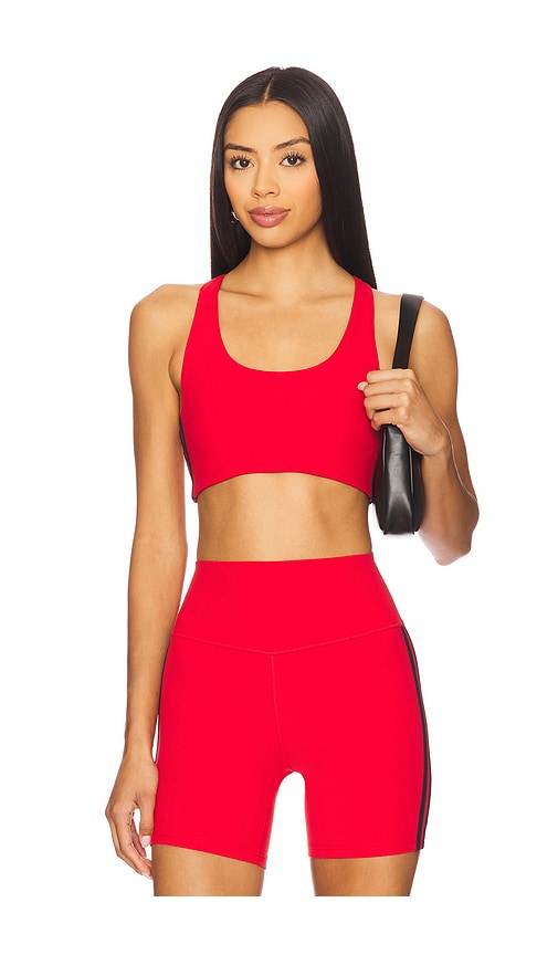 Ella Airweight Sports Bra in Red. - size XL (also in L, M, S, XS)