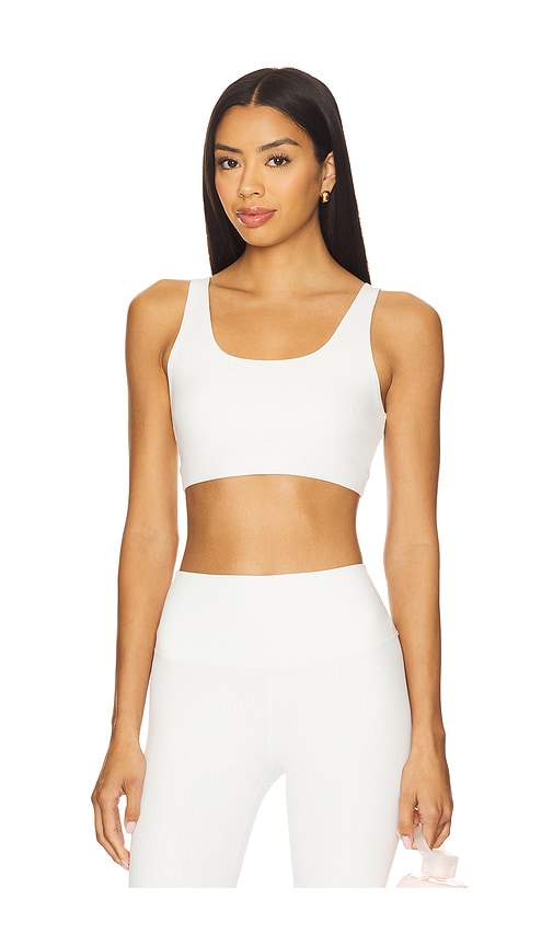 Airweight Rib Sports Bra in White. - size XS (also in M, S)