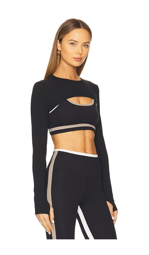 Splits59 Amelia Airweight Lite Shrug In Black