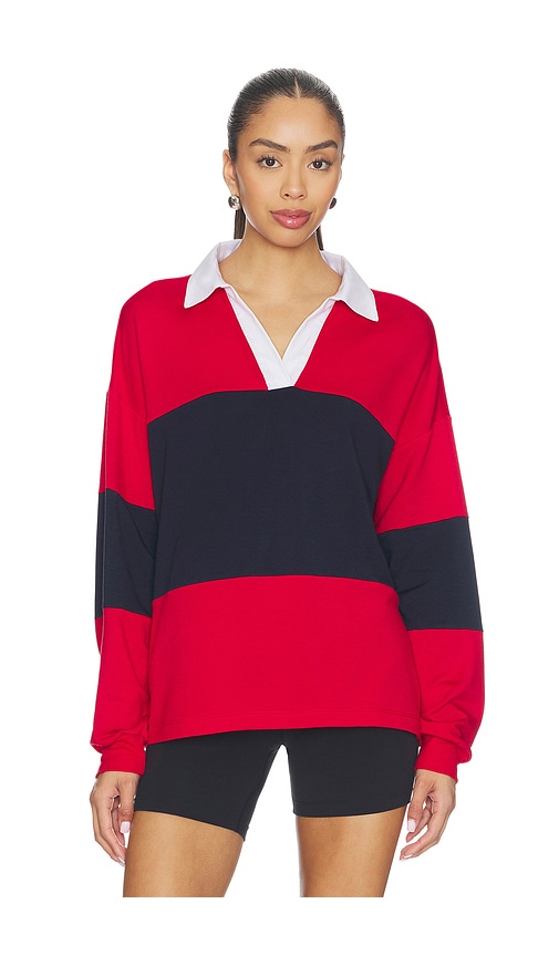 Splits59 Katie Fleece Rugby Pullover In Multi