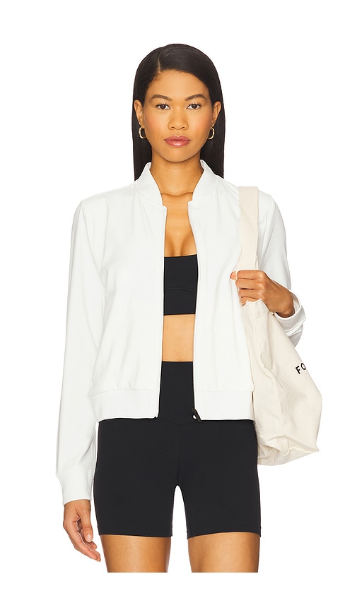 Airweight Bomber Jacket in White. - size XL (also in L, M, S, XS)