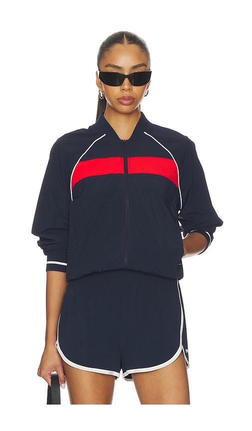 Splits59 Maci Woven Nylon Jacket in Navy. - size S (also in XS)
