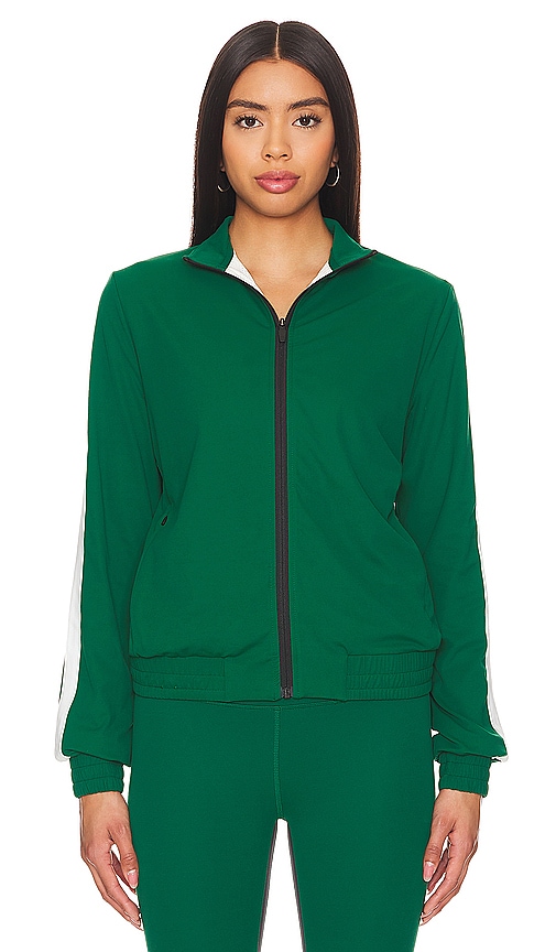 Shop Splits59 Fox Rigor Track Jacket In Green