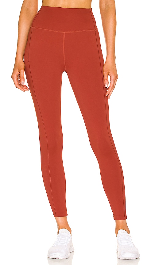 Spacedye Caught in the Midi High Waisted Legging- Red Sand Heather – Active  Threads