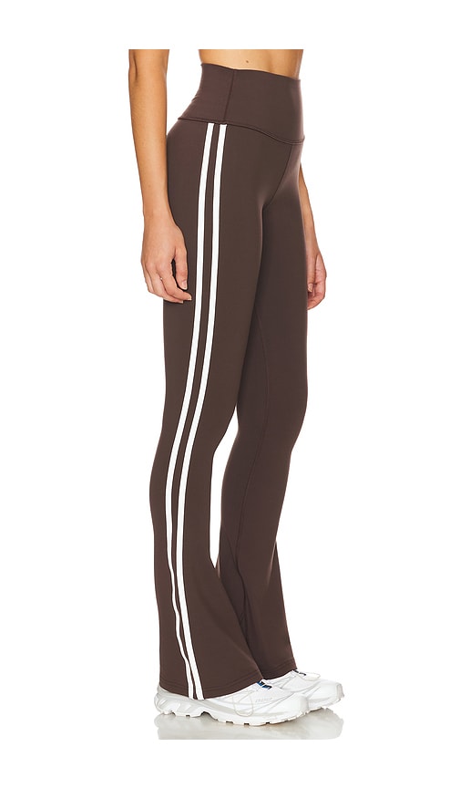 Shop Splits59 Raquel High Waist Supplex Flare 30 Legging In Dark Chocolate & White