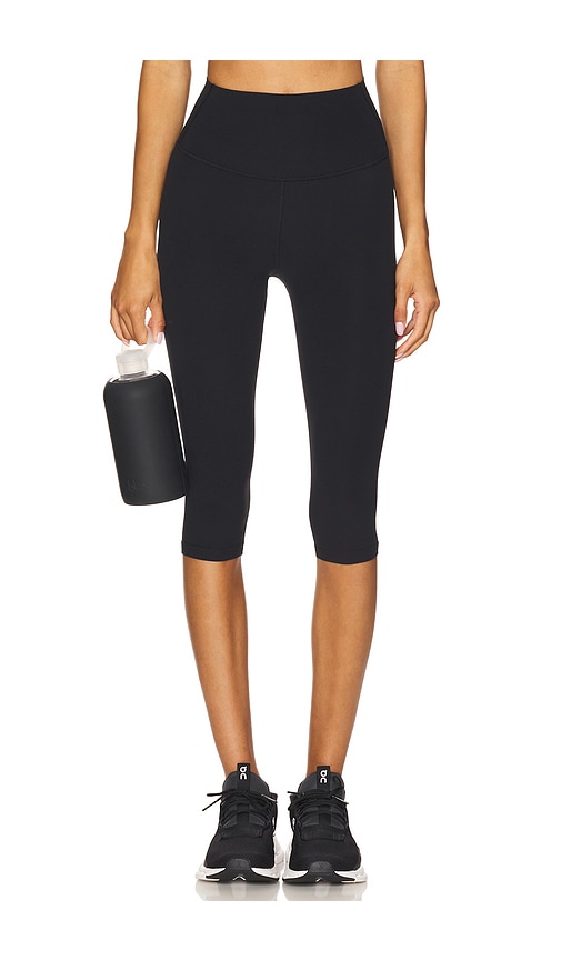 Airweight High Waist Cropped Leggings in Black. - size XL (also in L, M, S, XS)