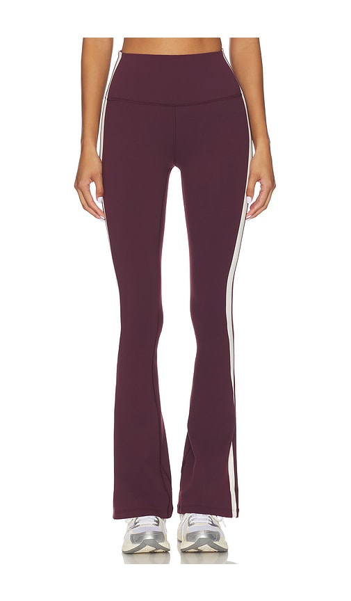 Splits59 Raquel High Waist Supplex Flare 32 Legging In Burgundy