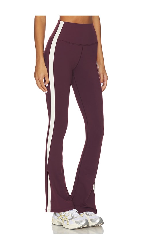 Splits59 Raquel High Waist Supplex Flare 32 Legging In Burgundy