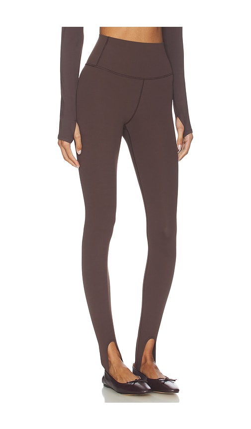 Splits59 River High Waist Airweight Stirrup Legging In Brown