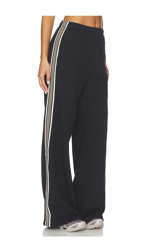 Splits59 Dallas Wide Leg Sweatpant in Black. - size L (also in M, S)
