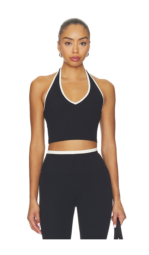 Splits59 Rory Airweight Halter Bralette in Black. - size L (also in M, S, XL, XS)