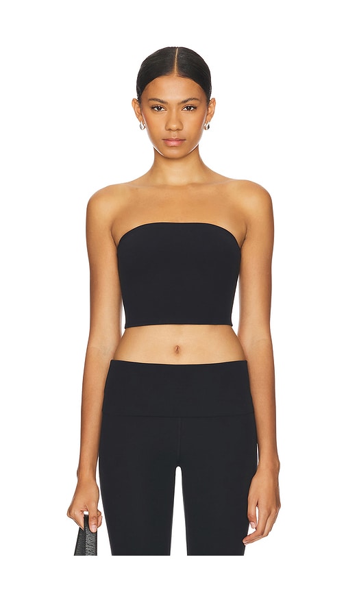 Shop Splits59 Hazel Airweight Crop Bandeau In Black