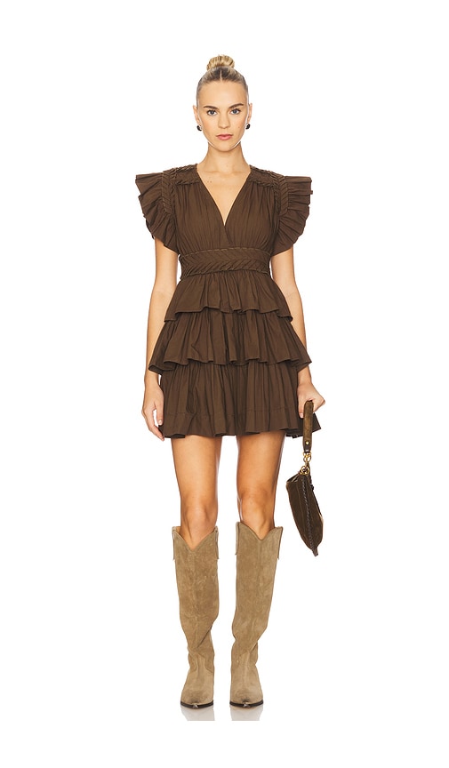 Scarlett Poppies Aurora Mini Dress In Brown