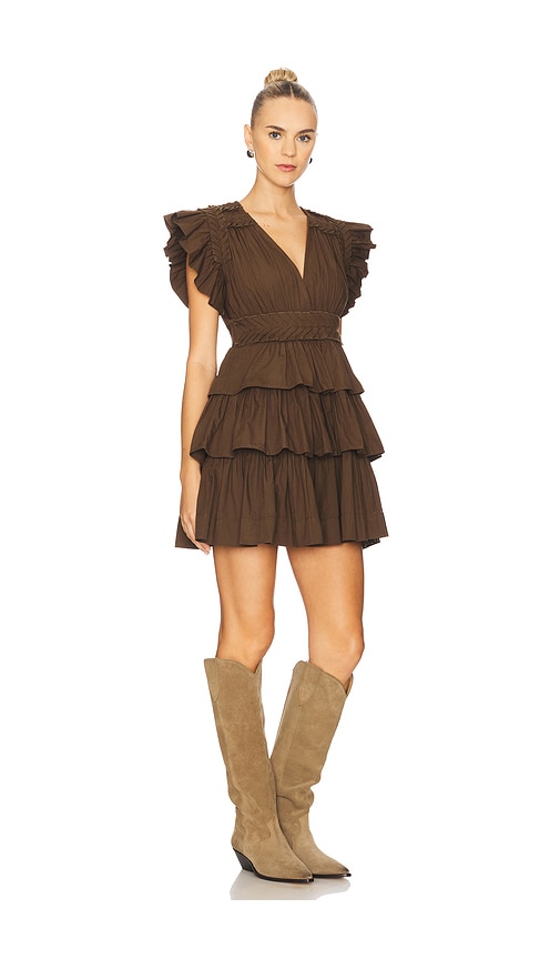 Scarlett Poppies Aurora Mini Dress In Brown