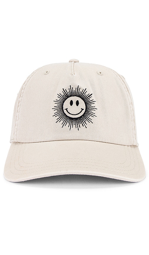 Shop Spiritual Gangster Smiley Canvas Dad Hat In 桦树皮白
