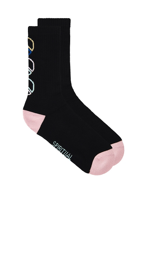 Spiritual Gangster Peace Emblem Crew Sock