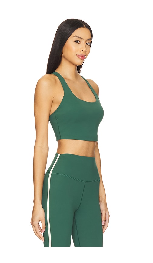 Shop Spiritual Gangster Frankie Longline Bra In Retro Green