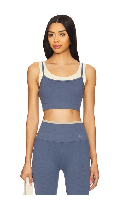 Gemini Longline Sports Bra in Blue. - size XS (also in L)