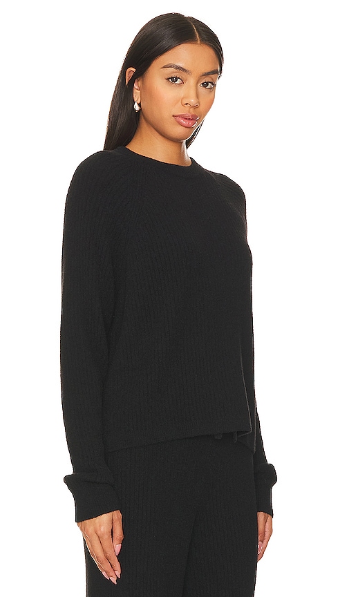 Shop Spiritual Gangster Boxy Chenille Sweater In Black