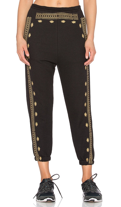 Lotus Pattern Harem Sweatpant