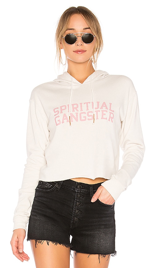 spiritual gangster varsity sweatshirt