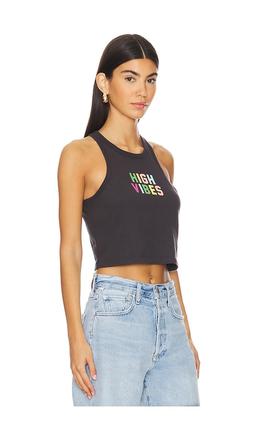 Shop Spiritual Gangster High Vibes Sienna Crop Tank Top In Ë¹í°ì§ Ë¸ë