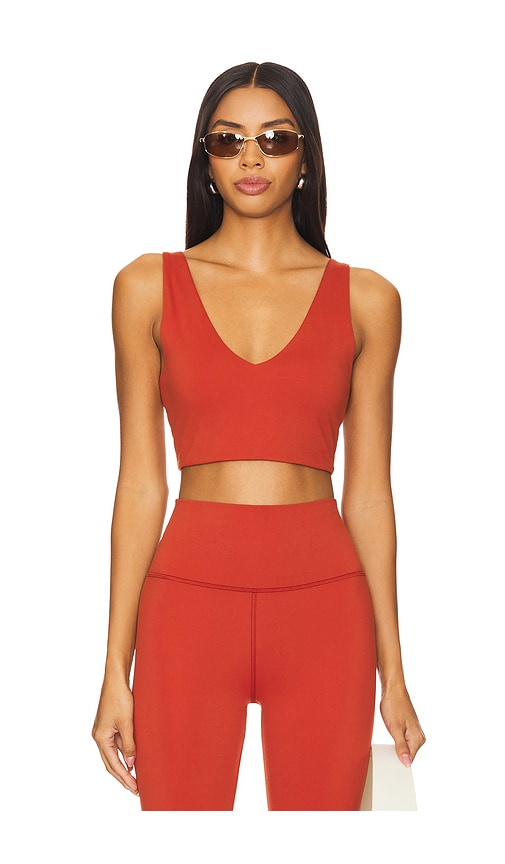 Shop Spiritual Gangster Harlow Crop Tank Top In Orange