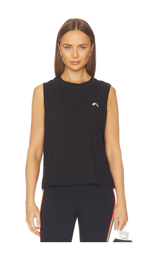  Spiritual Gangster Top Sin Mangas Live Light Vibe En Color Negro Talla L  (también En M, S, Xl, Xs). 