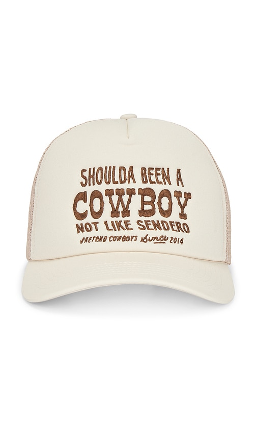 Sendero Provisions Co. Shoulda Been A Cowboy Trucker Hat In White