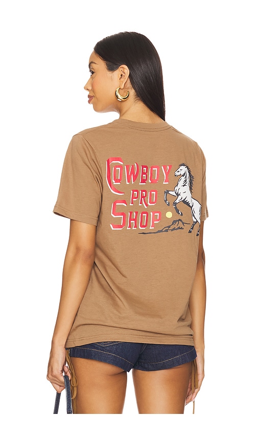 Cowboy Pro Shop Tee in Brown. - size XL/1X (also in L, M, S, XS)