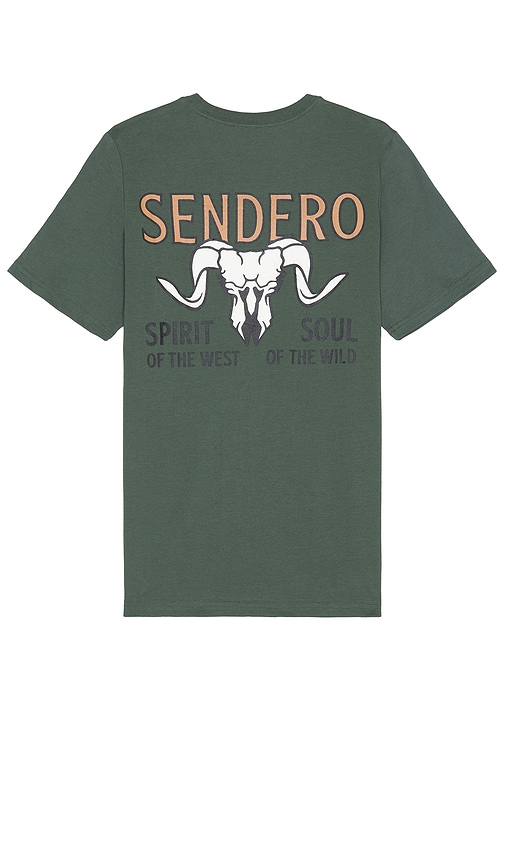 Shop Sendero Provisions Co. Big Horn Tee In 军绿色