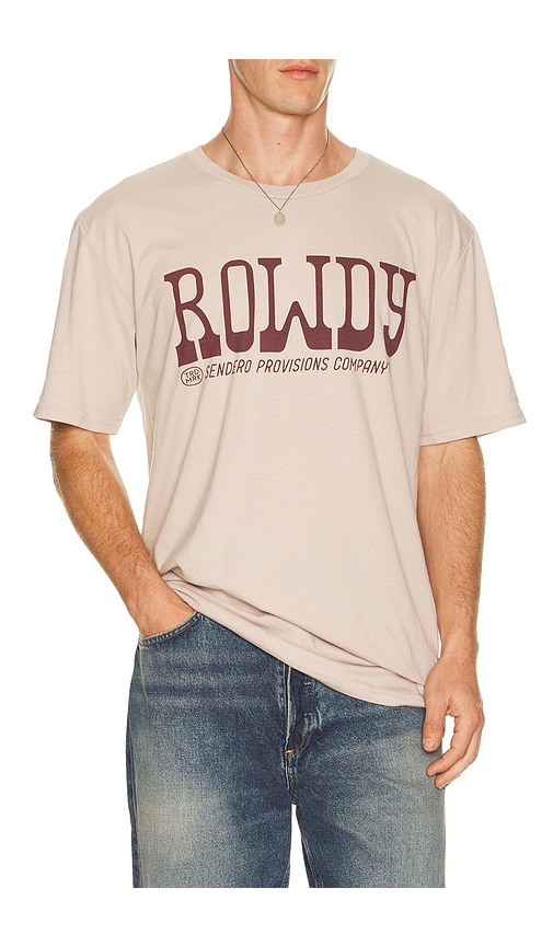 Sendero Provisions Co. T-SHIRT ROWDY en Brown. Taille S. Also en XS, M, L, XL/1X.