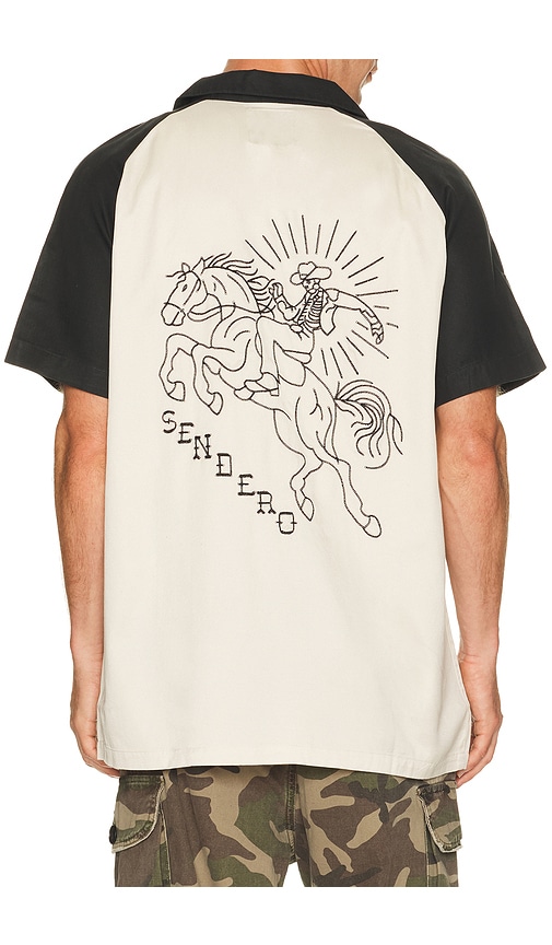 Sendero Provisions Co. CHEMISE SALOON en Cream. Taille M. Also en S, L, XL/1X.