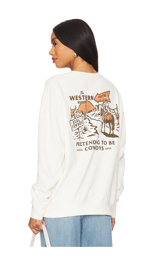 Shop Sendero Provisions Co. Western Show Crewneck In Ivory