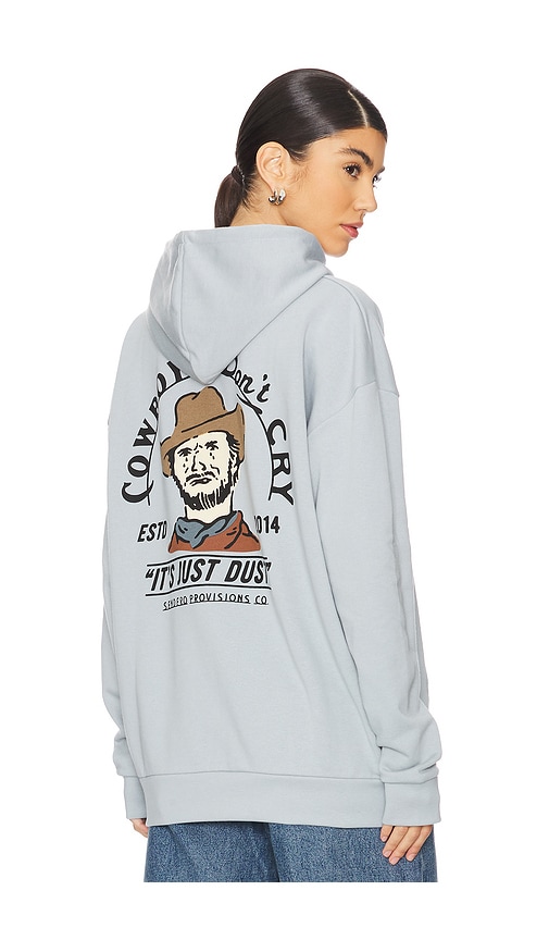 Shop Sendero Provisions Co. Cowboys Don't Cry Hoodie In Sterling Blue