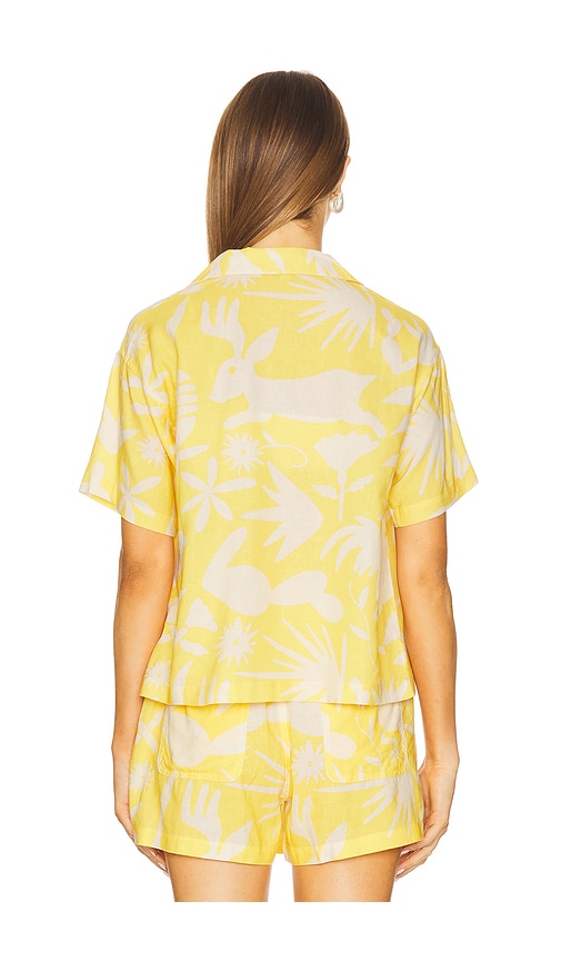  Sendero Provisions Co. Blusa De Manga Corta Con Botones Isla En Color Amarillo Talla L  (también En M, S, Xl/1x, Xs). 