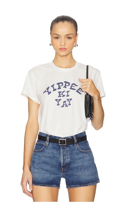 Sendero Provisions Co. Yippee Ki Yay Crop Tee In White